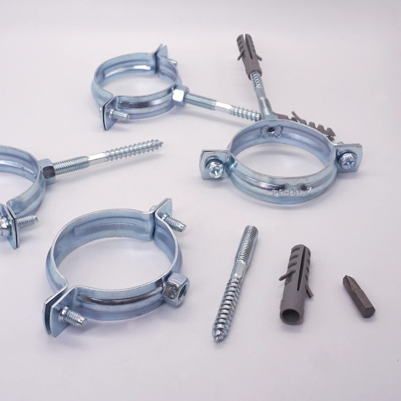 SKIR'CO Pack of 6 Pipe Brackets for Diameter 60-64 mm