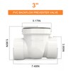 GASHER 4" PVC Backflow Preventer Valve, Sewer Check Back Flow
