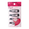 Kai Corporation HA3010 Hair Goods, 3-Pin, 4-Piece Set, Black