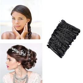 AIMALL 100PCS Bulk Black Bobby Pins, 5cm Hair Clips, Durable Grips for Salon, Dance, School, Ideal for Women and Girls Hairstyling