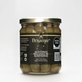 Aceitunas Rellenas de Almendras Brisamar 500 grs