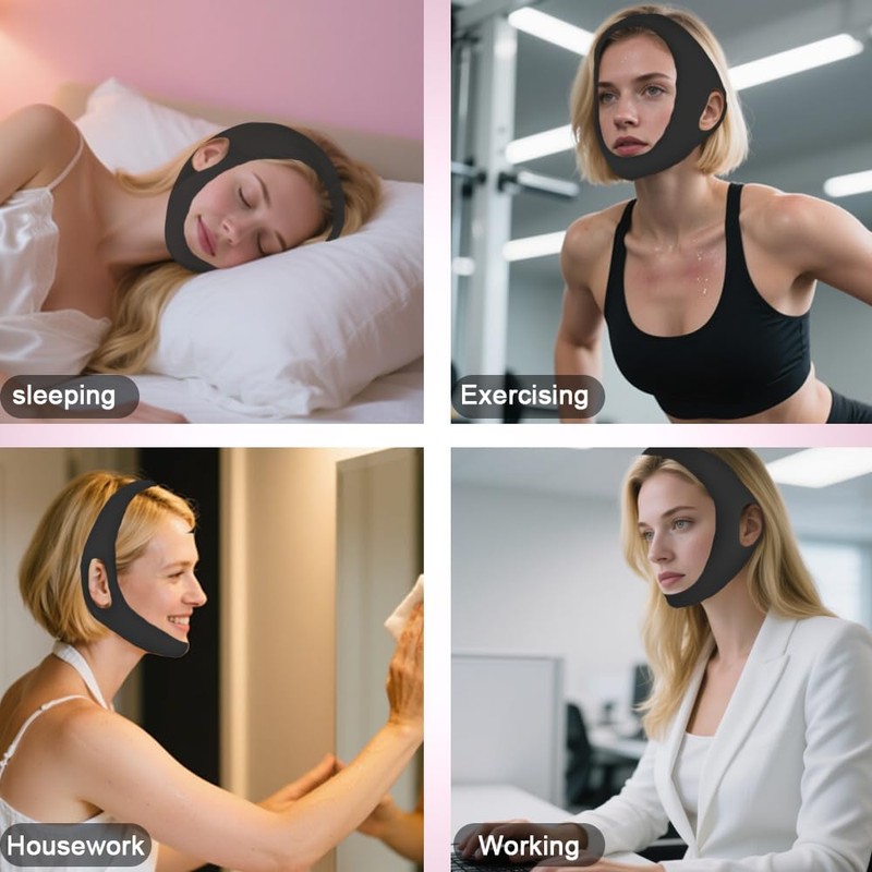 Sopurrrdy V Line Lifting Mask Chin Strap for Sleeping ，Adjustable