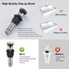 Bathroom Sink Faucet 3 Hole，Matte Black Waterfall Bathroom Faucet 4