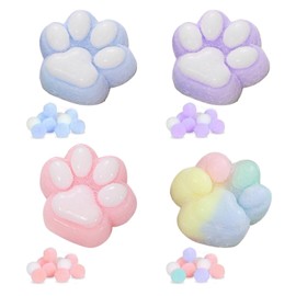 Cat Paw Squishy Toy, Pack of 4, Soft Cat Paws Sensory Toys, Cute Soft Cat Paws Squeeze Toy, Cat Paw Squishy Sensory Toys, Soft Taba Squishy Fidget Toy, Girls and Boys for Relaxing
