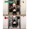 55" Wide Retractable Baby Gates for Stairs,Mesh Dog Gate for