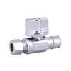 Cold Expansion Straight Stop Valve ,1/4 Quarter Turn Chrome Plated