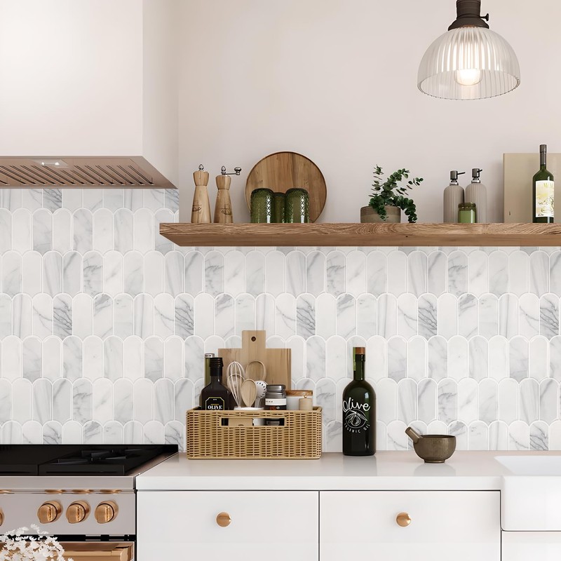 Vamos Tile Upgraded Thicker Design Peel and Stick Backsplash Tile,