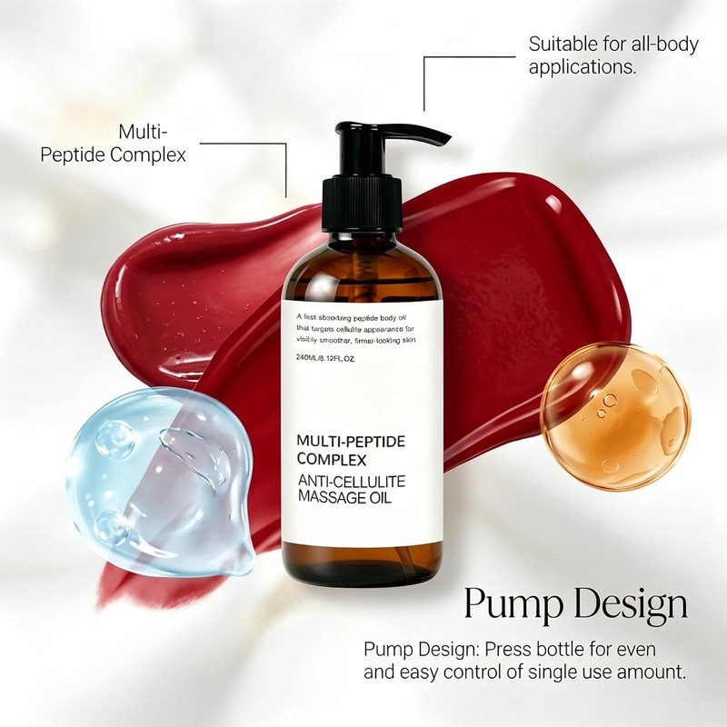 Body Peptide Oil, Body Anti Cellulite Oil, Lightweight Daily Care