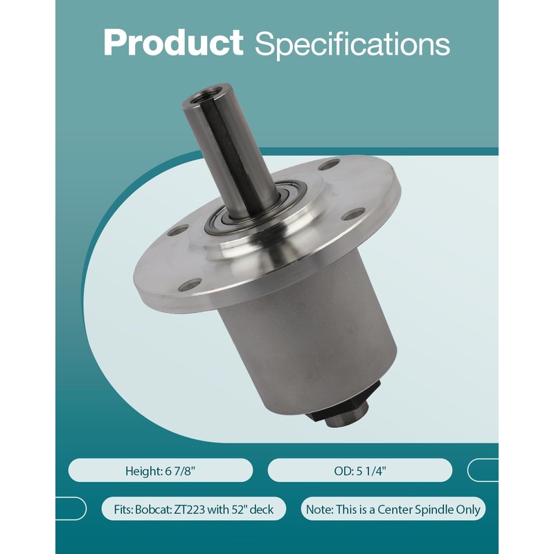 SCITOO Lawn Mower Spindles Spindle Assembly Replacement for Bobcat 2186207