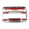 Carbhub 5 Pack Driver and Passenger Side Silver Tone Car