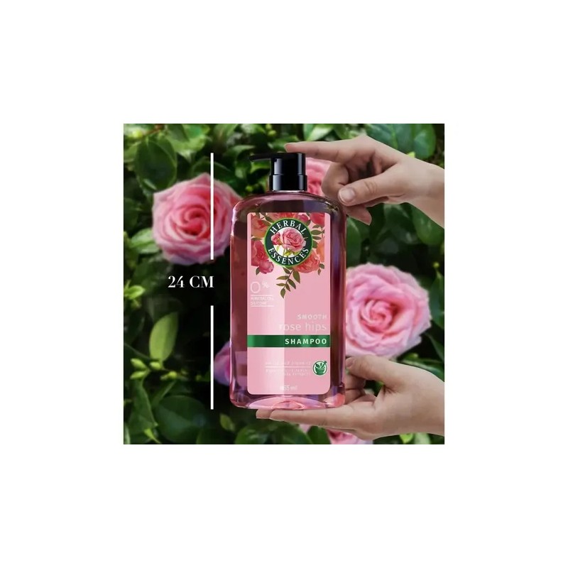 Shampoo Herbal Essences Pétalos De Rosa 865ml (2 Piezas)