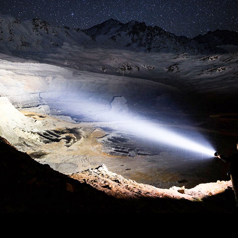 Portable Flashlight with Battery Ultra High Brightness IPX5 Waterproof Flashlight