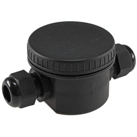 Junction Box IP66 Waterproof Cable Connector Box for Outdoor Connection Box Black Electrical Outdoor Junction Box for Lighting Electrical Devices