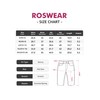 roswear Bermudas de tiro medio rasgado para mujer, Azul /