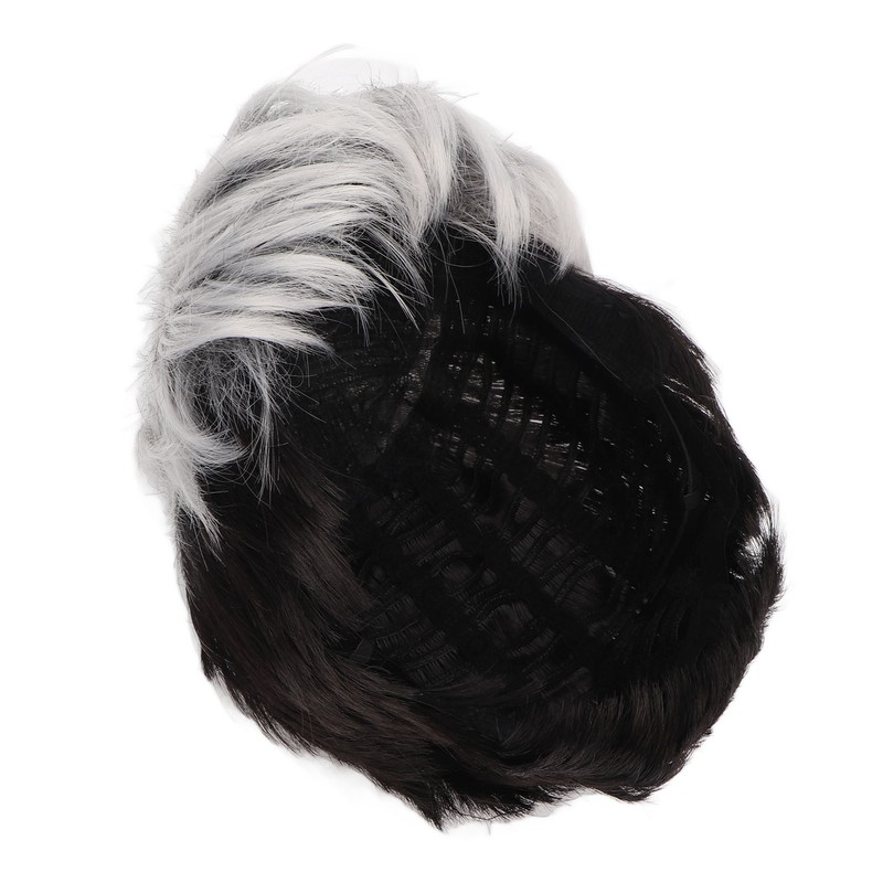 Men Wig Heat Resistant Short Grey Layered Airy Natural Stylish