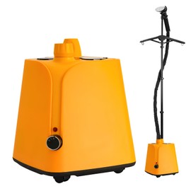 FARMLULU Colorful Standing Garment Steamer for Clothes, 2000W Professional Hanging Clothing Steamer with Stand, Commercial Cloth Fabric Steamers with 1.8L Water Tank for 45min Steaming, Lemon