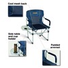 iClimb Heavy Duty Compact Camping Folding Mesh Chair with Side