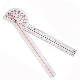 YJRUNFU Goniometer Angle Meter Rotatable Multi-functional Transparent Professional Goniometer Plastic 180 Degree Measuring Tool Angle Measuring Instrument Goniometer Rehabilitation Portable Orthopedic