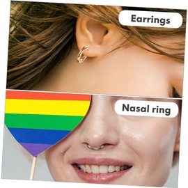 SHOWERORO Stainless Steel Hoop Earrings Women's Girls Men Boys Earring Trendy Earrings Set 8 Pairs Classic Simple Style