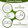PATIKIL 100 Pcs Split Lock Washer, M8 Spring Lock Washer
