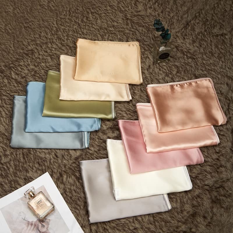 FLCA Mulberry Silk Pillowcase for Hair and Skin,Both Side Mulberry