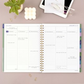 AT-A-GLANCE 2025 Planner, Weekly & Monthly, 8-1/2" x 11", Large, Badge, Tile (1722T-905-25)