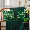 AVOIN Happy St Patricks Day Saying Shamrock Throw Pillow Cover,