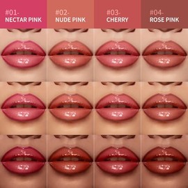 Peel Off Lip Stain Liner 2 en 1 Lip Gloss Oil Makeup Combo, delineador de labios a prueba de manchas, color altamente pigmentado, a prueba de transfer