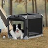 Lesure Collapsible Dog Crate - Portable Travel Kennel for Large