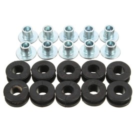 JDIEOQA 10Pcs Motorcycle Rubber Grommets Bolt Kit, Pressure Relief Motorbike Rubber Washers Replacement Accessories