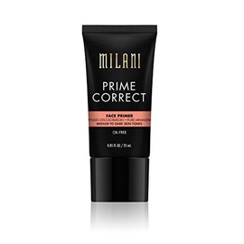 Milani Prime Correct Face Primer  Diffuses decoloración  minimización de poros (0.85 fl. oz.) Imprimación vegana, sin crueldad facial, para colorear  