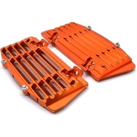Power Parts Radiator Guard Aluminum Orange for KTM 2016-2024 Husqvarna 2021-2024 and GasGas 2021-2024 | Replaces OEM Part 79635936044