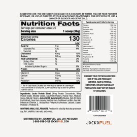 Jocko Fuel Mölk Whey Protein Powder 22g Low Sugar Monk Fruit Blend - Muscle Recovery & Growth, Packaging May Vary (25 Servings, Chocolate Peanut Butter)