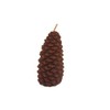 Candlestock Handmade Natural Beeswax Pinecone Candle - Slender - Chocolate