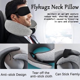 Neck Pillows for Airplanes, Neck Pillow, Flyhugs Neck Travel Pillow, Neck Pillow, Stowable U-Shaped Pillow for Airplanes