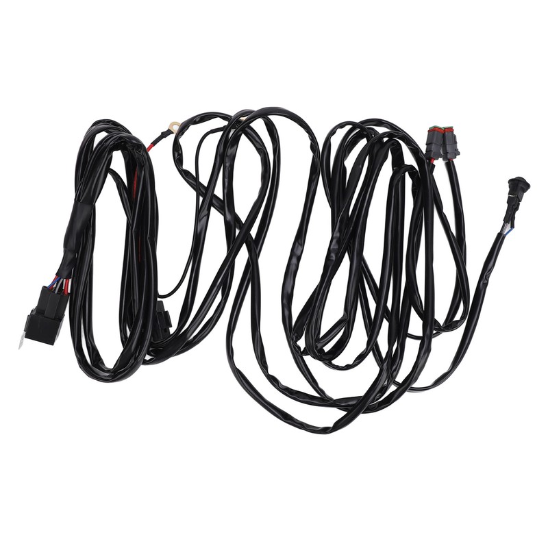 LED Light Bar Wiring Harness 16AWG Heavy Duty DC 12V