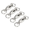 50pcs Ball Bearing Swivels Connector High Strength Stainless Steel Solid