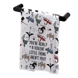 BDPWSS Fourth Book Gift Dragon Rider Fans Gift You're Really A Violent Little Thing Fourth Kitchen Towel Dragon Lover Gift (Violent Little TW)