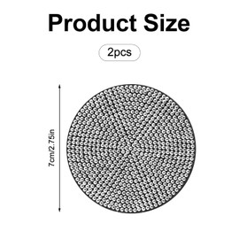 Tabanzhe Car Coaster-2 Pcs Crystal Rhinestone Cup Holder Auto Insert Coasters Anti-Slip Universal Vehicle Holders Coasters Bling Cup Drink Mats Automotive Interior Accessories for Women Girls