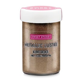 Sweet Sticks Edible Metallic Lustre Dust 4g Burnt Bronze