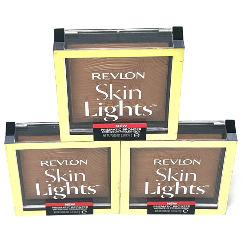 (3) Revlon Skin Lights Prismatic Bronzer Sealed 0.31 oz Ea