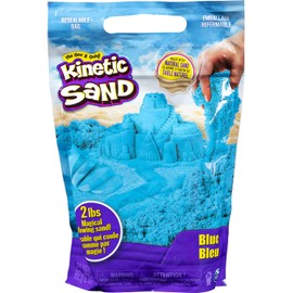 Kinetic Sand, The Original Moldable Sensory Play Sand, Blue, 2 lb. Resealable Bag, Ages 3+