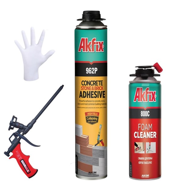 Akfix 962P Concrete Stone & Brick Adhesive Kit (1x24 Oz.)-