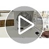 8" Room to Room Fan with Remote, Reversible Through Wall