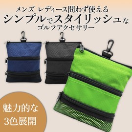 RIZES Golf Ball Case Golf Equipment Carabiner Trinket Ball Pouch Ball Holder Tee Mark