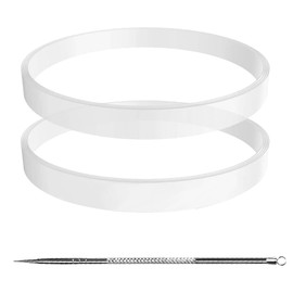 2 Pack Replacement Rubber Gaskets Seal White O-Ring for Nutri Ninja Blender Auto iQ BN495UK BN750UK BN800UK BL450UK BL492UK BL480D BL682UK (Φ10cm)