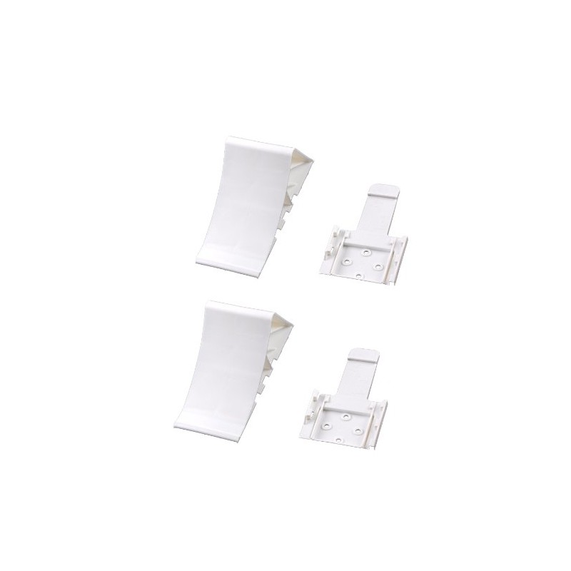 Wamo 2 x Wheel Chocks Including 2 x Holders with