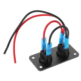 FUNOMOCYA Gang Toggle Switch Panel for Vehicle Easy to Install Rocker Switch Panel with Safety Features Versatile for Cars Boats Rvs Sleek Design for Enhanced Interior