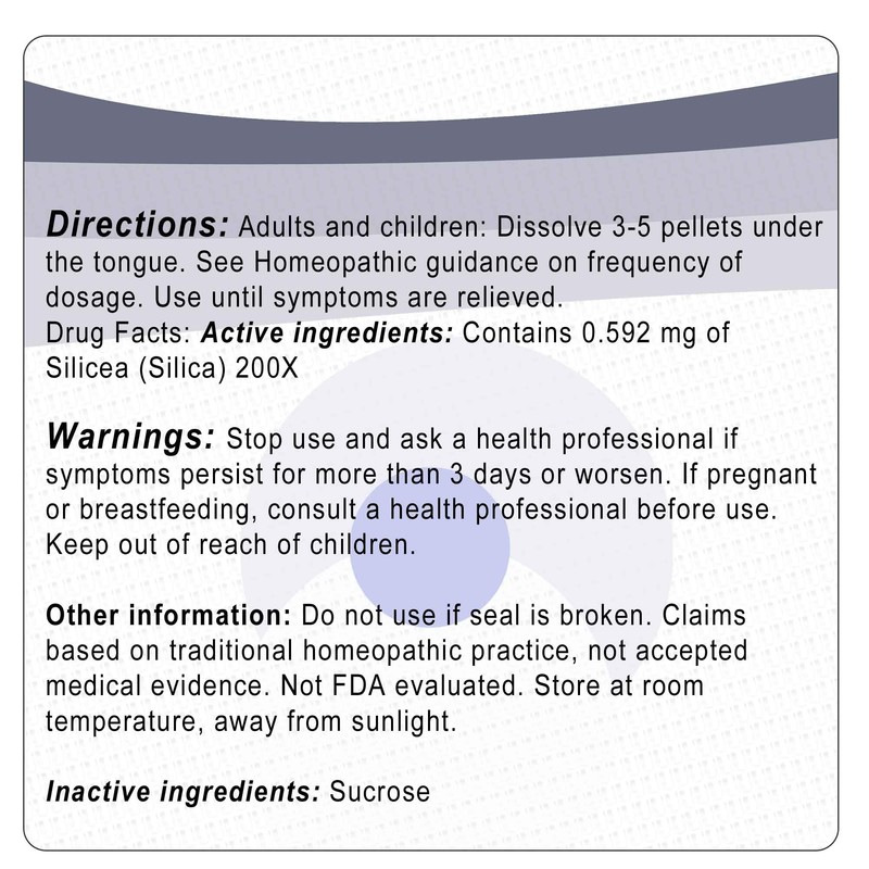 Urenus Cell Salt No. 12 Silicea (Silica) 200X Homeopathic Remedy
