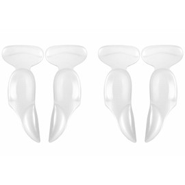 PhoenixSoloe Thick Arch Pad Set, Prevents Chafing, Gel Cushioning, Reduces Fatigue, Prevents Flat Feet, Insoles (Clear: Set of 2 Pairs)